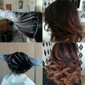 ombré hair - agde - coiffure a domicile - ombré hair cones